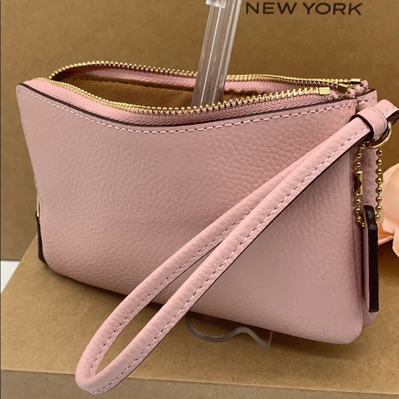 COACH Double Zip Wallet Im Gold/blossom - Picture 9 of 16